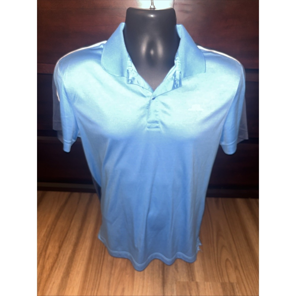 J.LINDEBERG Flinn Golf Polo Shirt Men Size Medium Regular Fit Short Sleeve